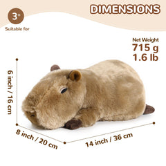 Cuckool Capybara plush microwavable warmth for soothing comfort on chilly days.