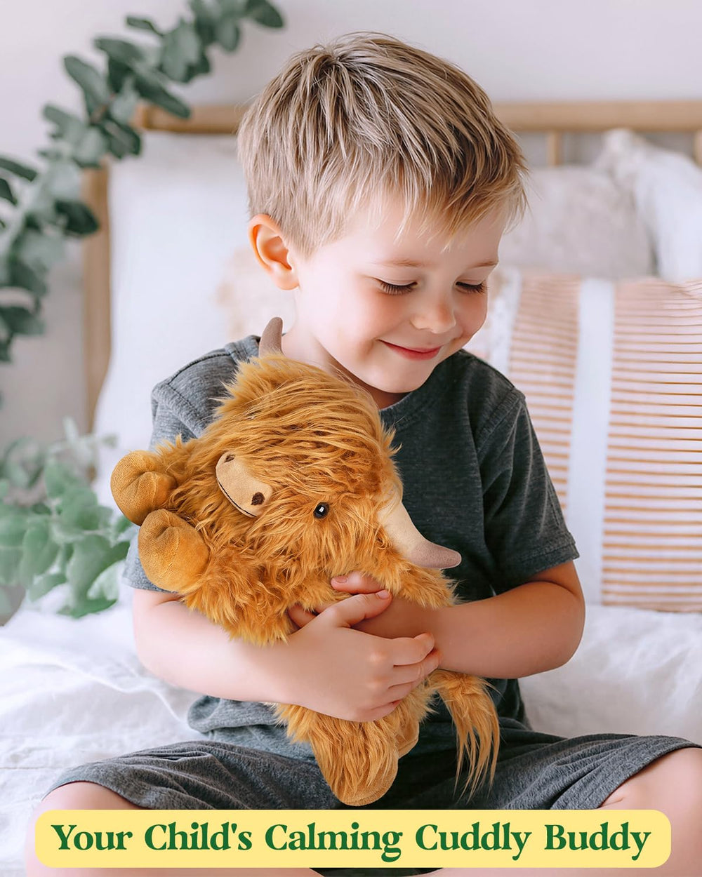 Cuckool Highland Cow plush includes elegant gift packaging and adoption certificate.