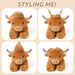 Cuckool Highland Cow plush in kids play, inspires storytelling and gentle play