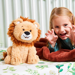 Lucas the Lion animated plush close-up of soft fur and friendly eyes