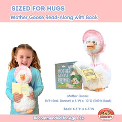 Mother Goose Read-Along plush animates head for interactive rhymes