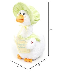 Cuddle Barn Mother Goose Read-Along care instructions to keep toy pristine