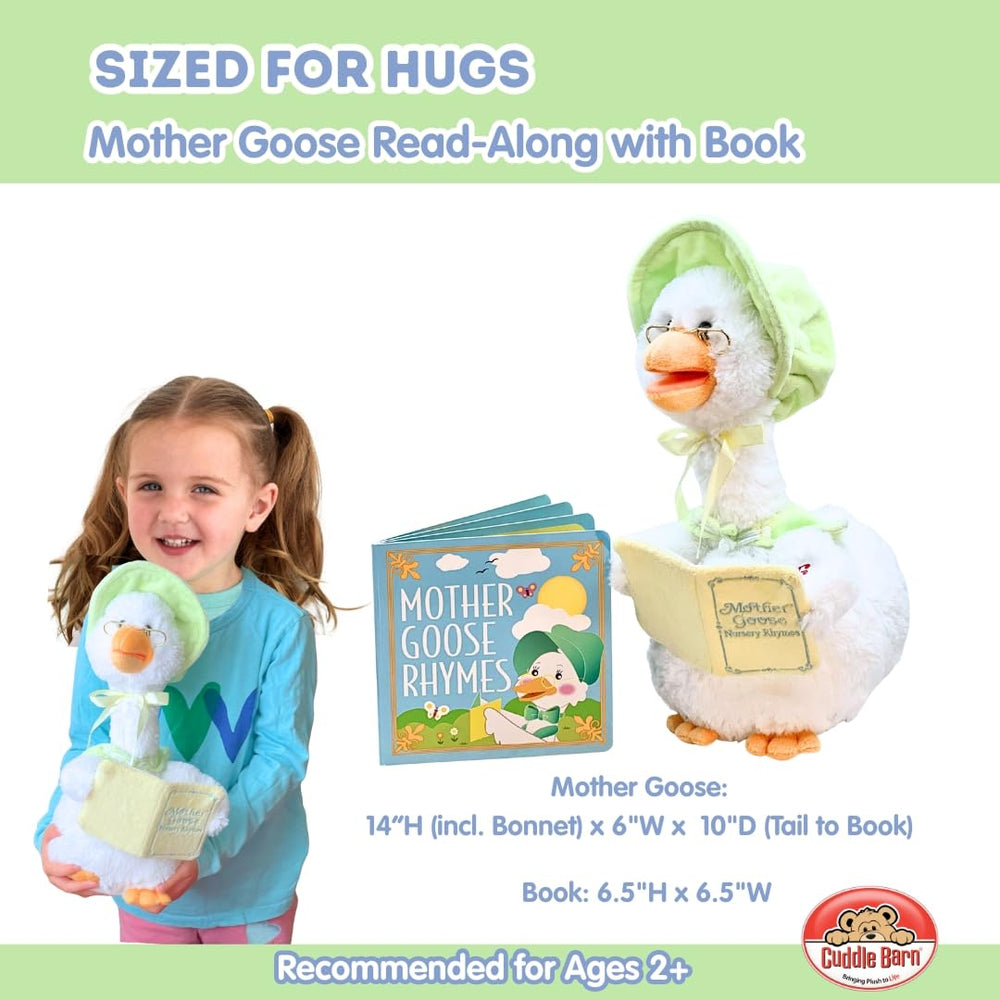 Cuddle Barn Mother Goose Read-Along sage mouth-movement engages children during rhymes