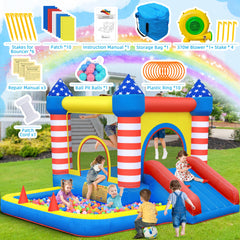 CulaLuva bounce house ball pit shows waterproof design and safe play