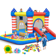 CulaLuva inflatable bounce house 5-in-1 ready for indoor or outdoor fun