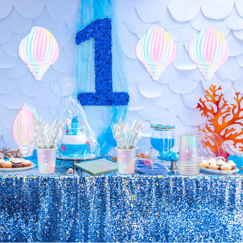 Cunhill Mermaid party decor collection for baby showers and birthdays.