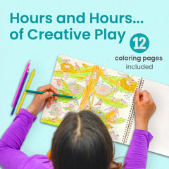 Cupkin Bird Sticker Book includes 12 coloring pages to spark creativity.