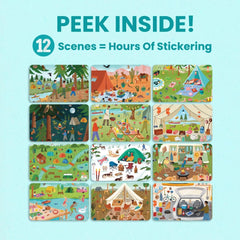 Cupkin Camping Sticker Book coloring page 2 offers colorful, imaginative scenes