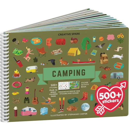 Cupkin Camping Sticker Book: tents scene sparks imaginative outdoor play for kids