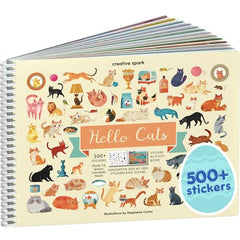 Cupkin Hello Cats sticker book cover with vibrant art for imaginative play.