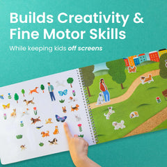 Cupkin Hello Dogs spiral binding enables flat lay crafting surface