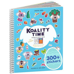 Cupkin Koality Time sticker book cover with vibrant koala scene for travel-friendly play