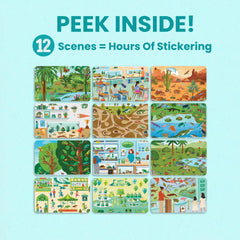 Cupkin Reptiles travel sticker activity page ideal for planes and trains