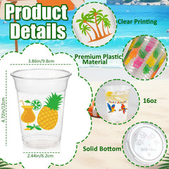 CUPLOOV luau cups in bright colors elevate summer tables