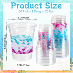 Cuploov mermaid cups design A beach theme close-up with vibrant colors