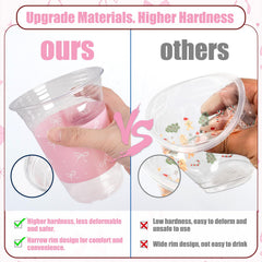 CUPLOOV pink bow cups ideal for crafts and candy holders at celebrations.