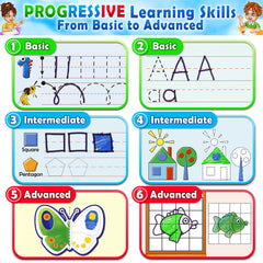 Curious 2 Learn shows 32 learning activities to build early literacy and math skills.