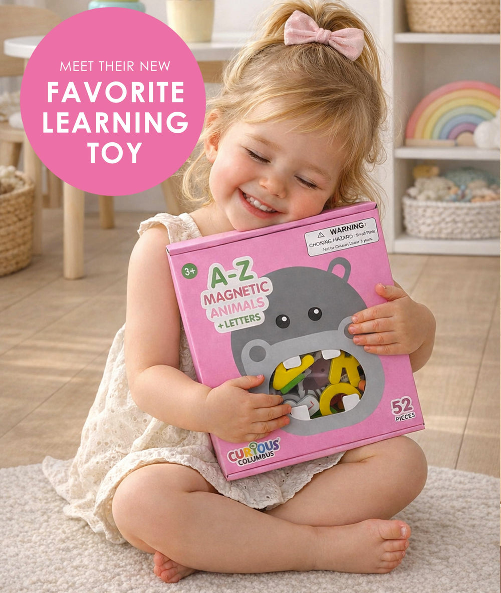 Curious Columbus foam letters magnets aid letter recognition through play