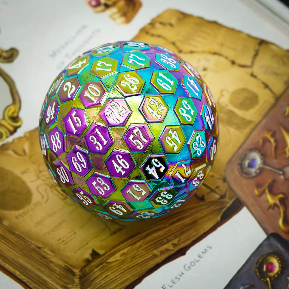 Cusdie rainbow dice, heavy 295 g, delivers a satisfying hand feel