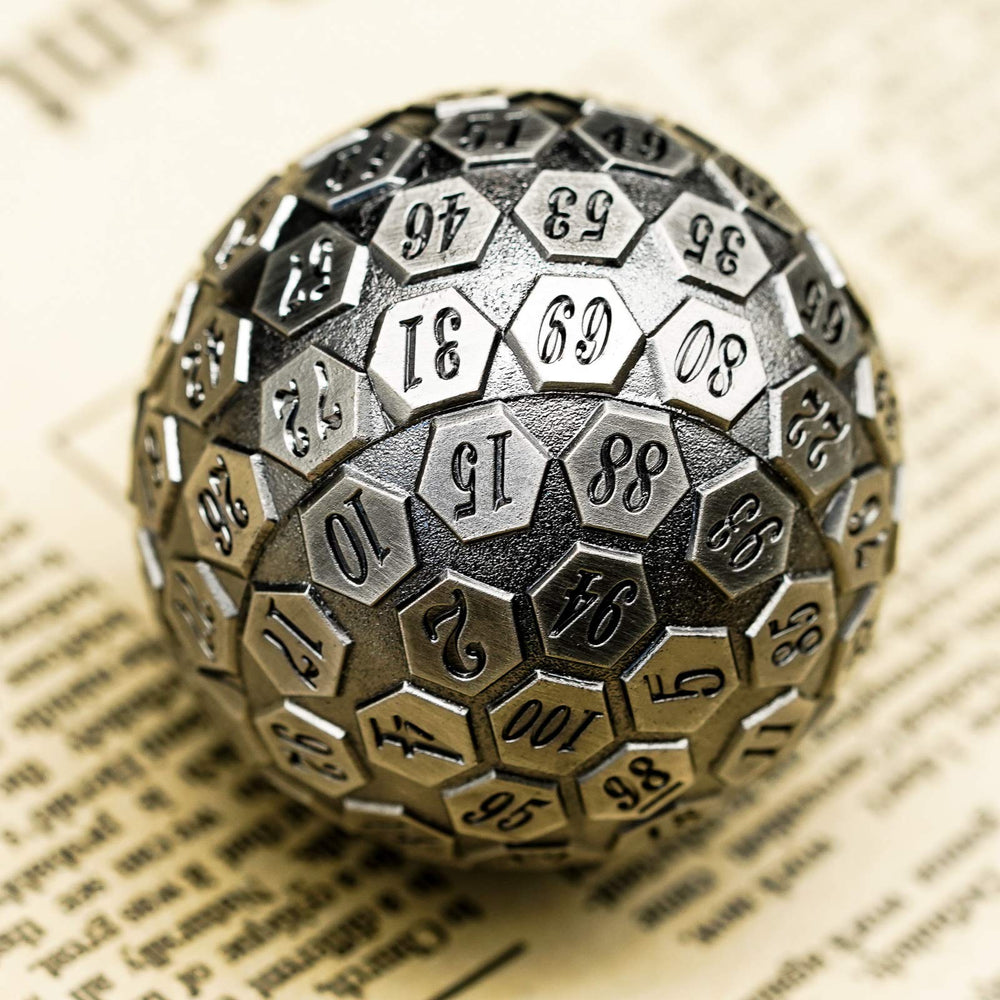 Cusdie D100 on a tabletop during gameplay with dramatic presence