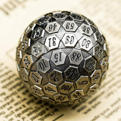 Cusdie D100 on a tabletop during gameplay with dramatic presence