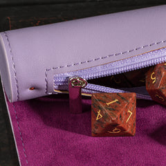 Open dimensions of 13.5 by 10 inches for dice rolling area.