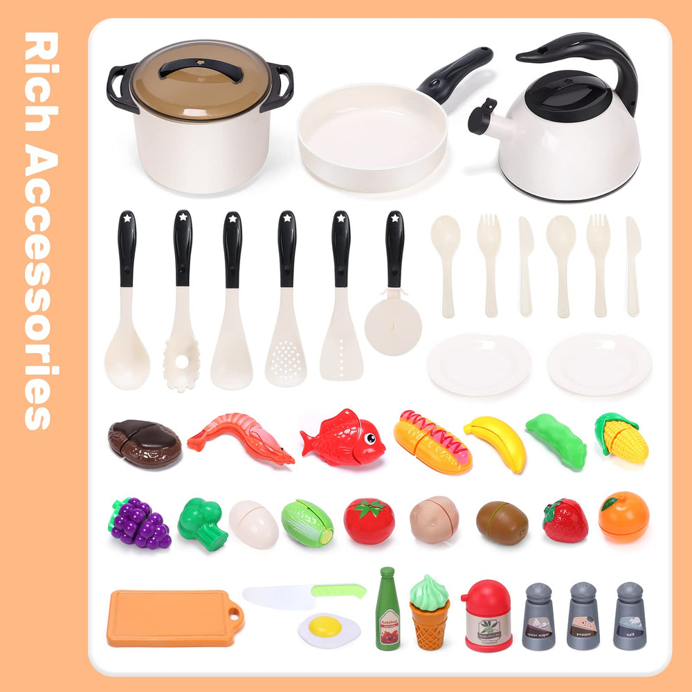 CUTE STONE kids' imaginary cooking session encourages teamwork and creativity.