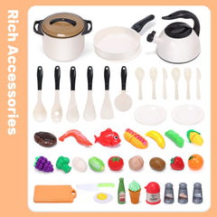 CUTE STONE kids' imaginary cooking session encourages teamwork and creativity.