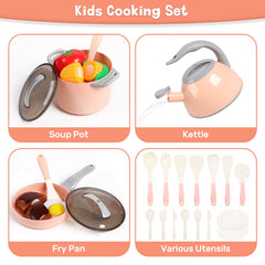 Cute Stone kitchen utensil playset with spatulas and tongs sparks creativity during pretend meals.