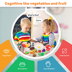 CUTE STONE peas and bananas peeling play boosts fine motor skills.