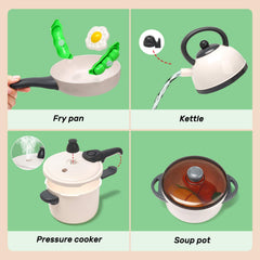 CUTE STONE peelable play food for safe cutting and imaginative meals