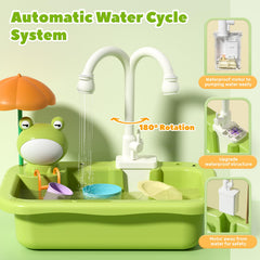 CUTE STONE Play Sink Floating Frog invites imaginative bath time