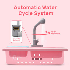 CUTE STONE running water feature promotes hands-on exploration and sensory play