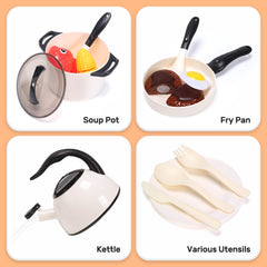 CUTE STONE fruit toy with Velcro cutting for interactive kitchen play.