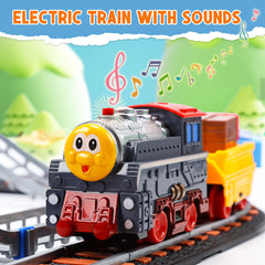 Cute Stone toy car included with the train set for shared play