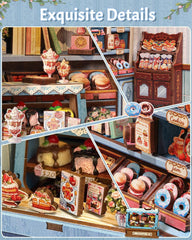 Cutebee Book Nook Sweet Marie DIY miniature house kit for creative evenings.
