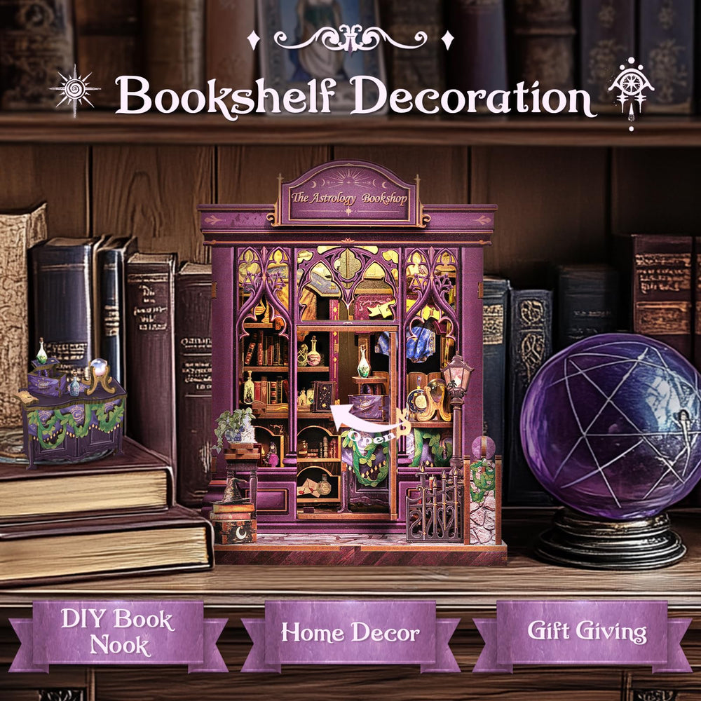 CUTEBEE Book Nook Kit DIY assembly scene for mindful creativity