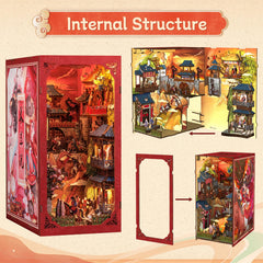 CUTEBEE Book Nook Kit DIY fun on desk or shelf
