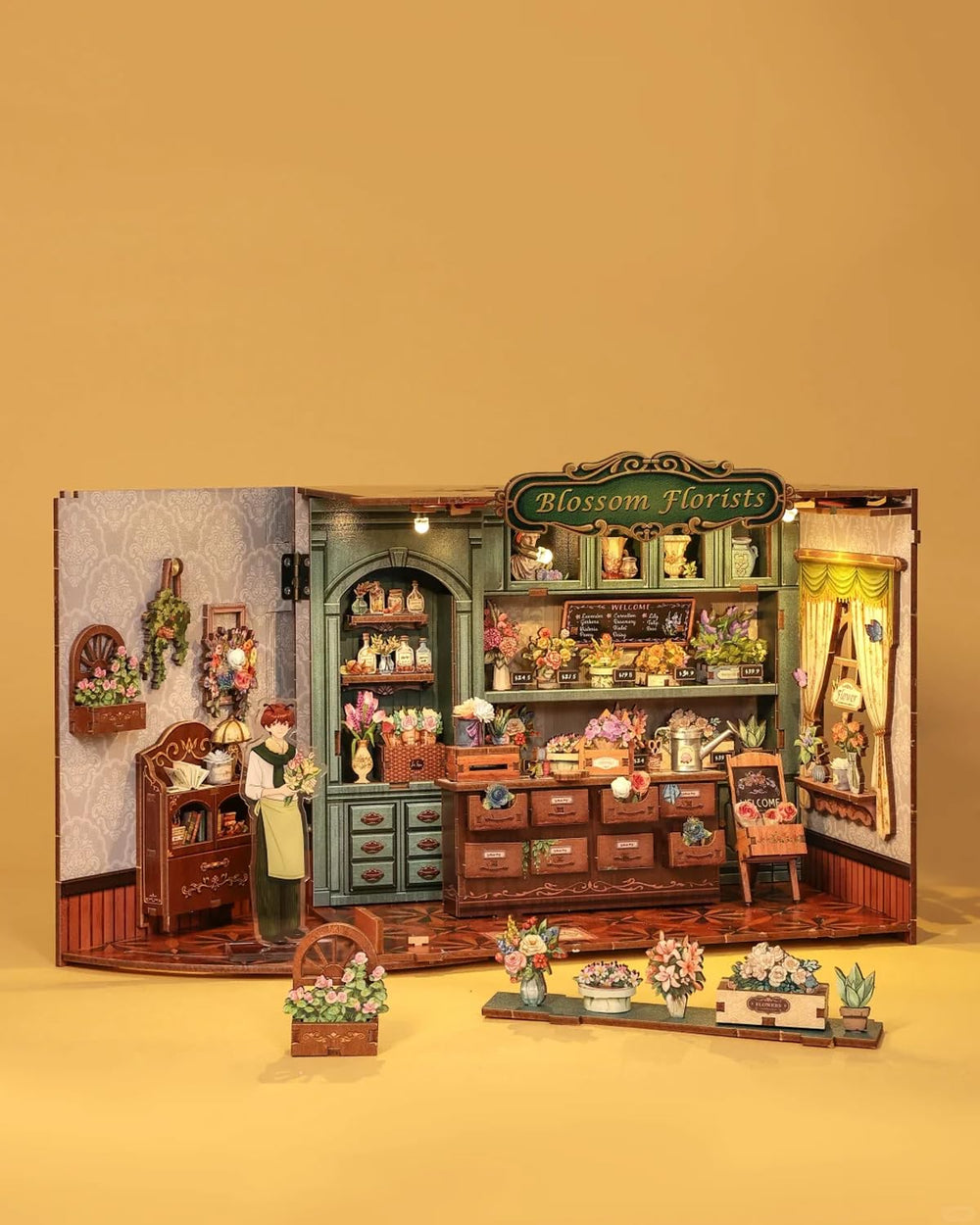 CUTEBEE Book Nook Kit shelf ornament perfect decorative keepsake