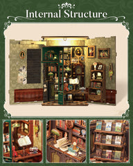 CUTEBEE Book Nook on desk decor elevating shelf’s charm and character.