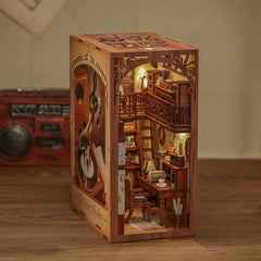 CUTEBEE Book Nook Kit DIY scene highlights a vibrant corner to spark creativity.