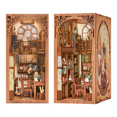 CUTEBEE Book Nook Kit front view for cozy shelf decor and mini scene creation.