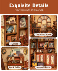 CUTEBEE Book Nook Kit miniatures set lets you personalize your tiny scene.