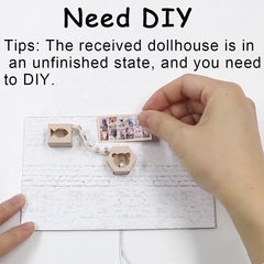 CUTEBEE dust proof dollhouse case preserves finish during display.