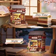 CUTEBEE miniature-library-diorama serves as a captivating room centerpiece.