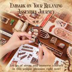CUTEBEE Thames Bookstore Kit family time fosters shared creativity and laughter.