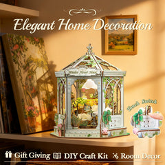 CUTEBEE Windsor Flower House Kit tea set accessory for charming scenes.