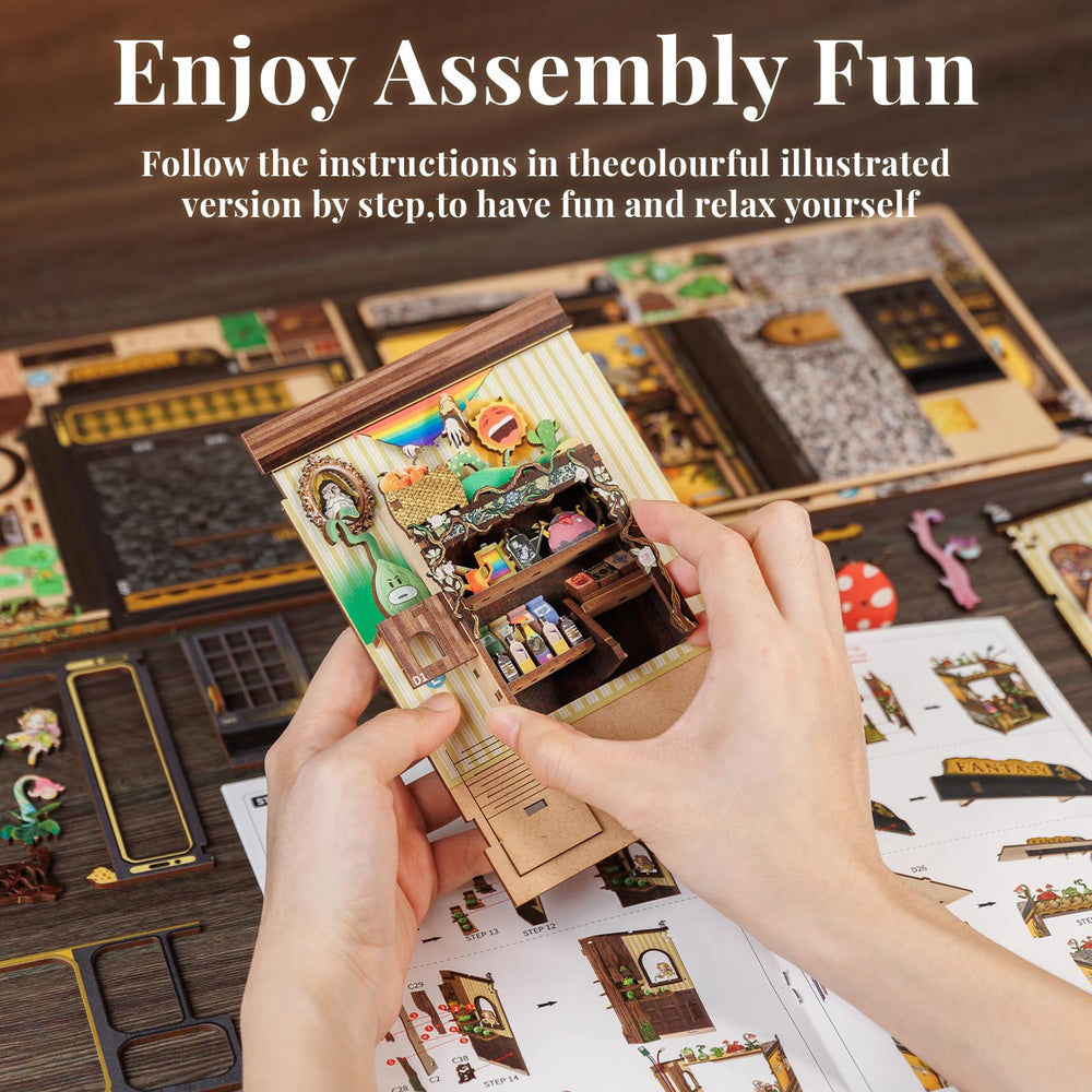 Cutefun Book Nook Kit family crafting session boosts creativity