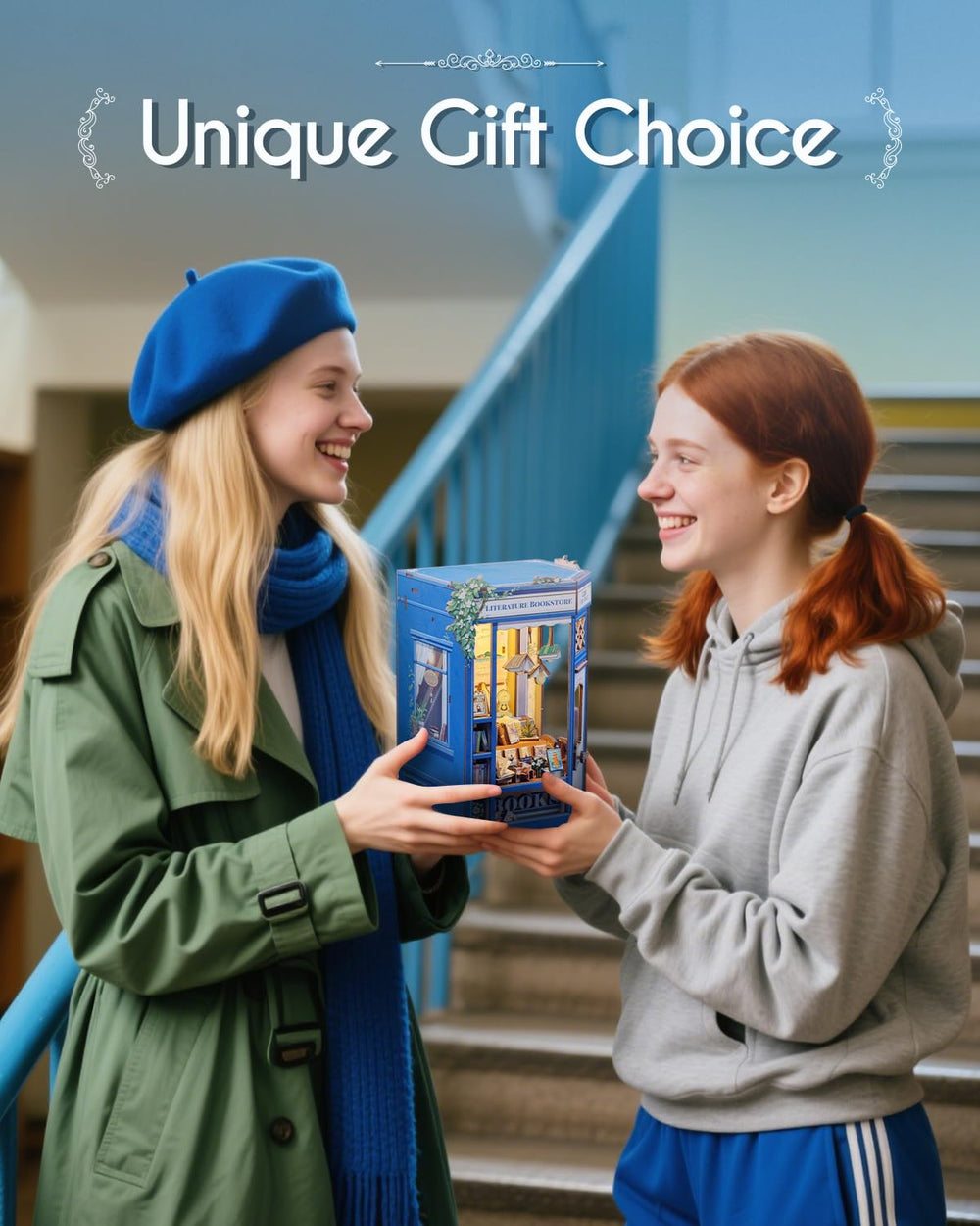 Cutefun Book Nook Kit gift-ready packaging makes a thoughtful, artful present