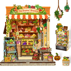 Cutefun Book Nook Kit store-front with LED shelf lighting for cozy home decor